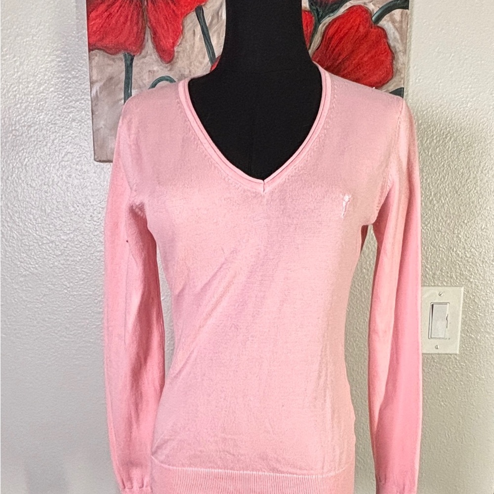NWT Golfino Ladies ANITA V-Neck PULLOVER Pink Medium